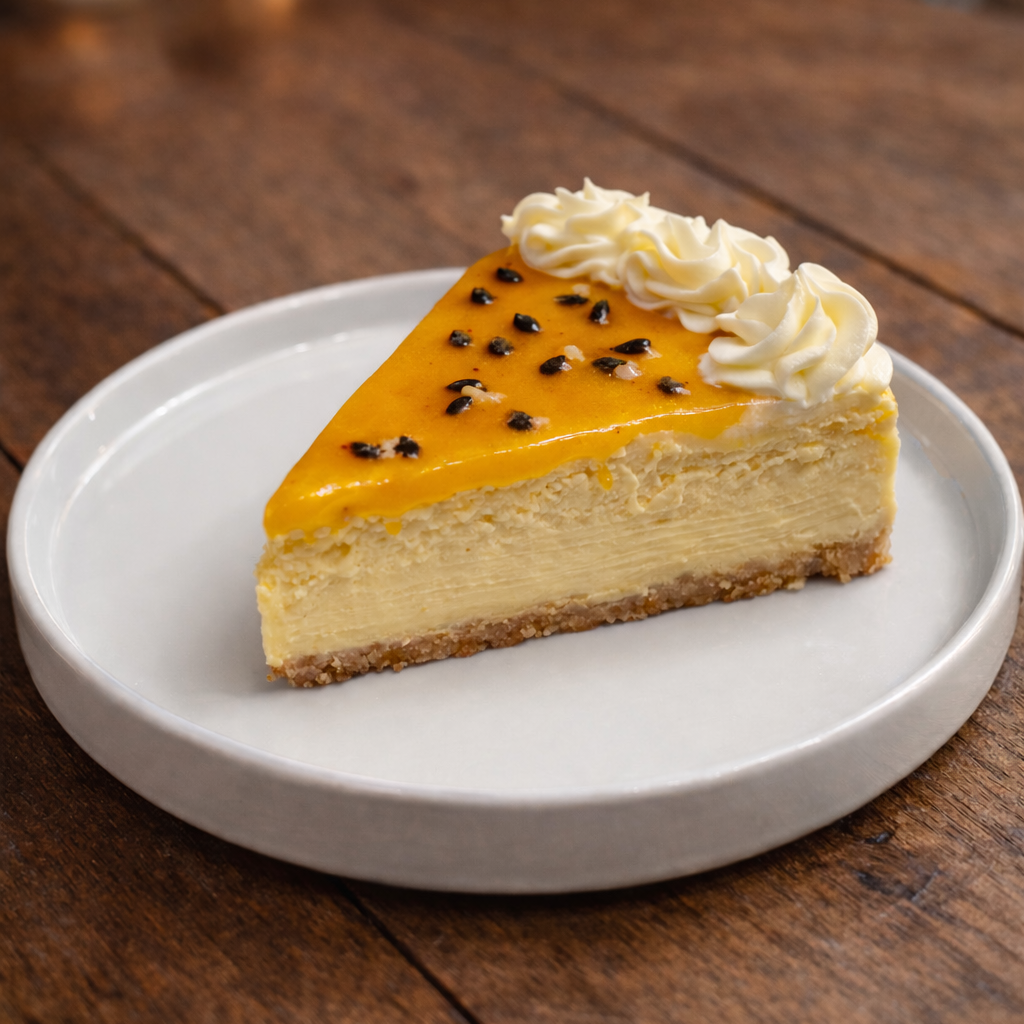 Rebanada Cheesecake de Maracuyá